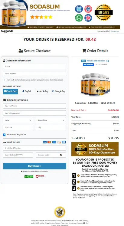 SodaSlim Official Order Page
